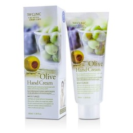 Крем для рук увлажняющий с экстрактом Оливы 3W CLINIC Olive Hand Cream 100 мл