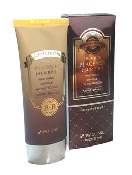 Солнцезащитный ВВ крем с Плацентой 3W CLINIC Premium Placenta Sun BB Cream 70 мл