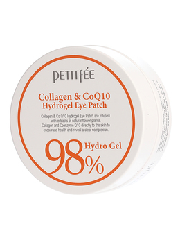 Набор патчей для век гидрогел. Коллаген Q10 PETITFEE Collagen&CoQ10 Hydrogel Eye Patch 60 шт
